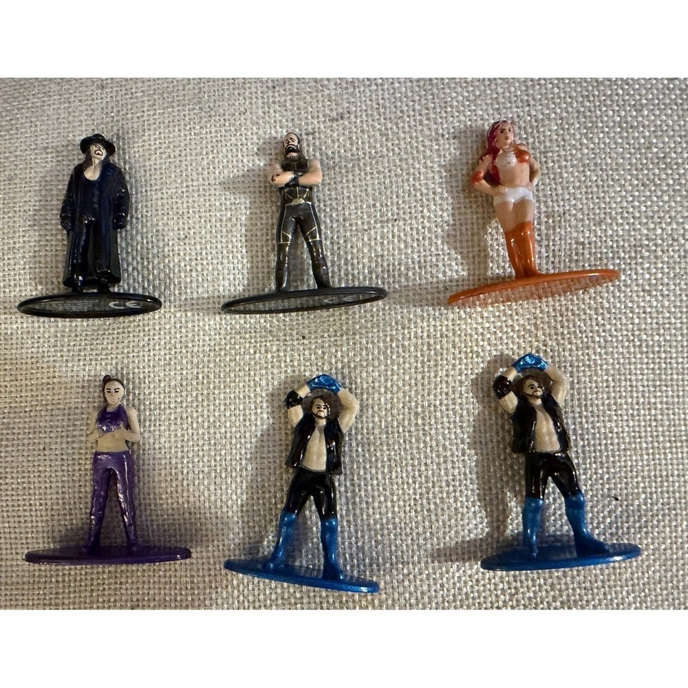 WWE Wrestler 6 Nano Metalfigs Die-Cast Figures  Loose